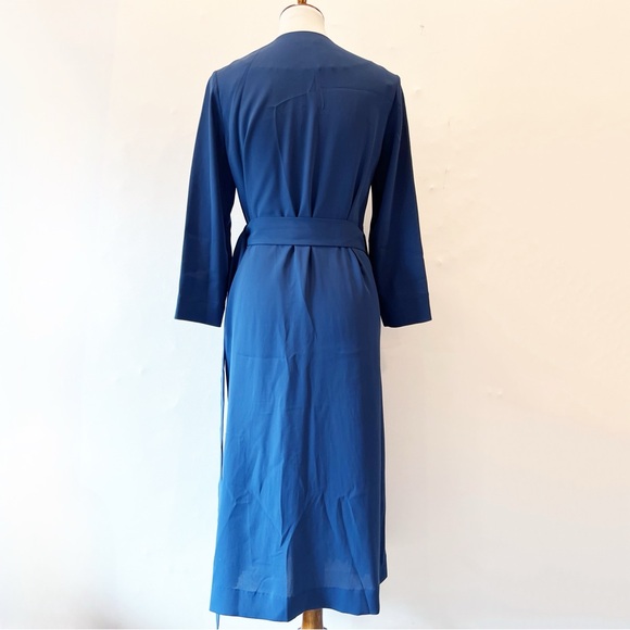 COS Pleated Front Wrap Dress Size 38 / US 8 - Picture 4 of 13